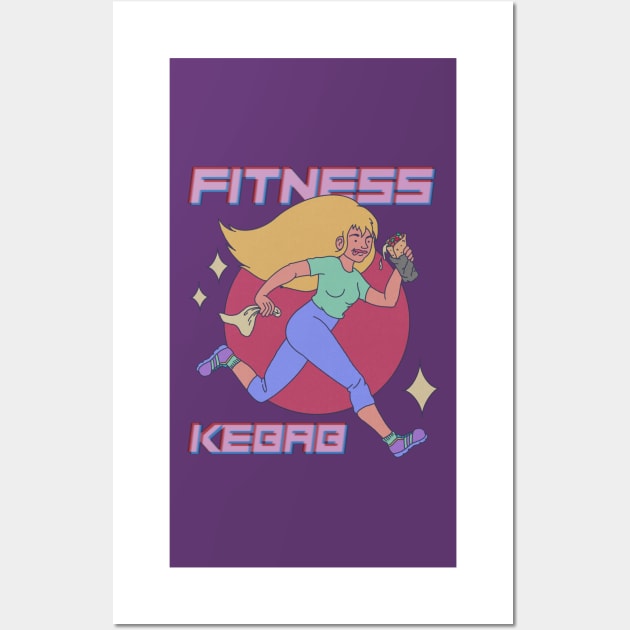 Fitness Kebab Wall Art by atomiqueacorn